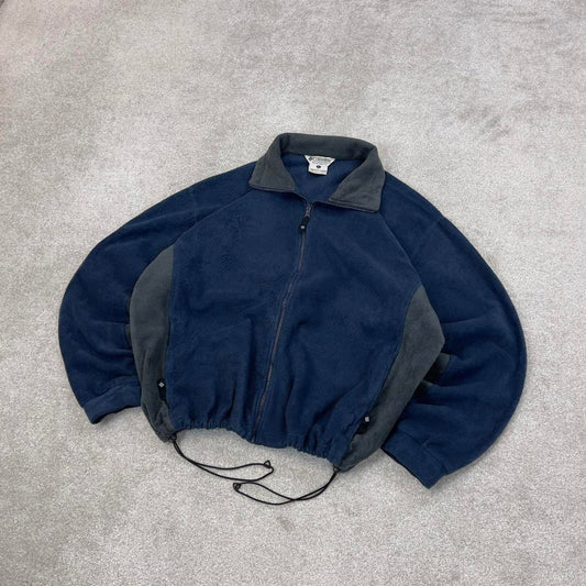 Navy Columbia technical zip up fleece XL y2k style autumn adjustable waist