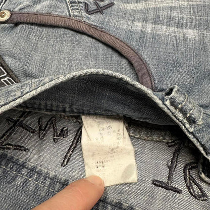 Mens FUBU denim cargo shorts W30