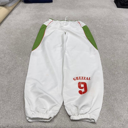 Baggy Puma Algeria Football trackies Small y2k floaty leg joggers print design shell suit pants