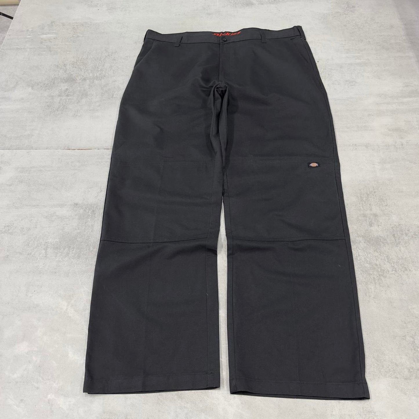 Baggy Dickies double knee pants W40 L32 black loose twill chino style skater pants
