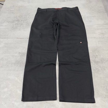 Baggy Dickies double knee pants W40 L32 black loose twill chino style skater pants