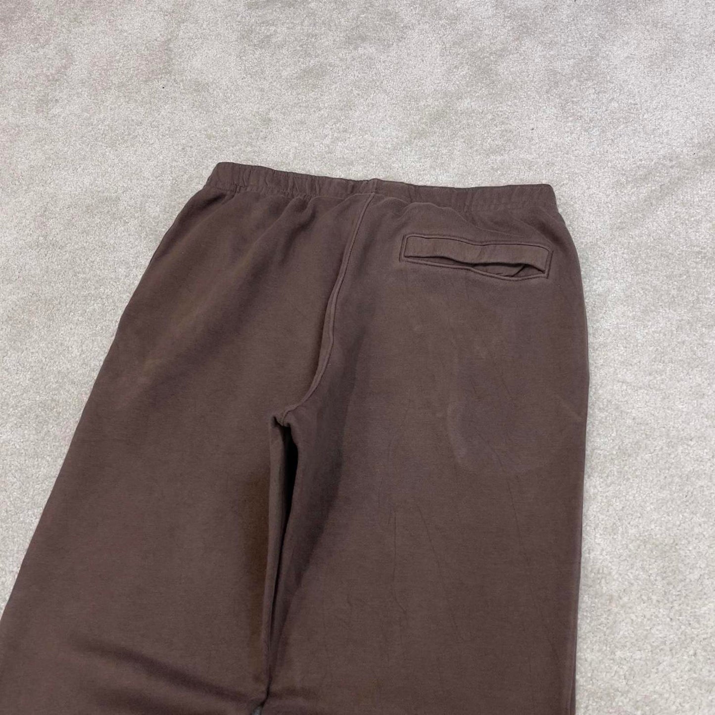Brown Nike joggers Large y2k style sportswear track pants embroidered logo