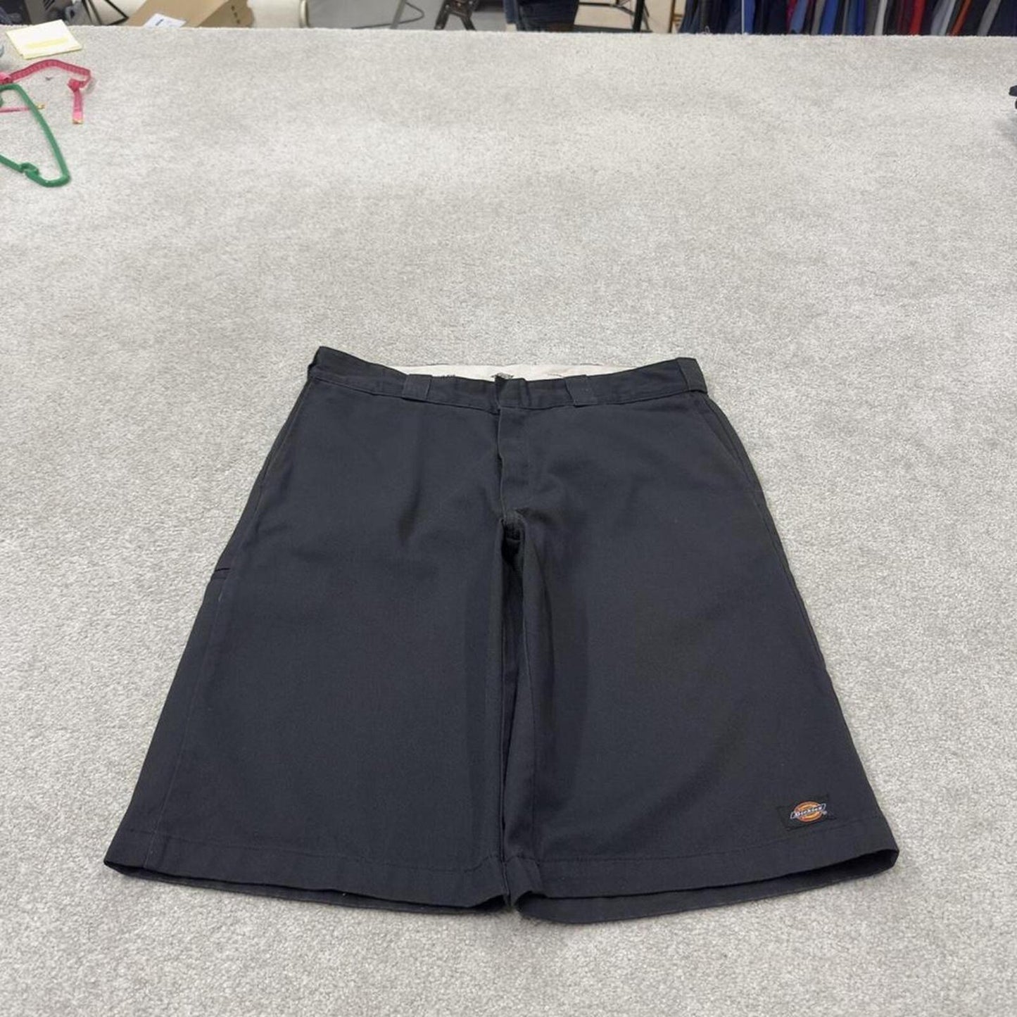 Dickies carpenter shorts long leg black Twill chino skater style shorts loose long leg