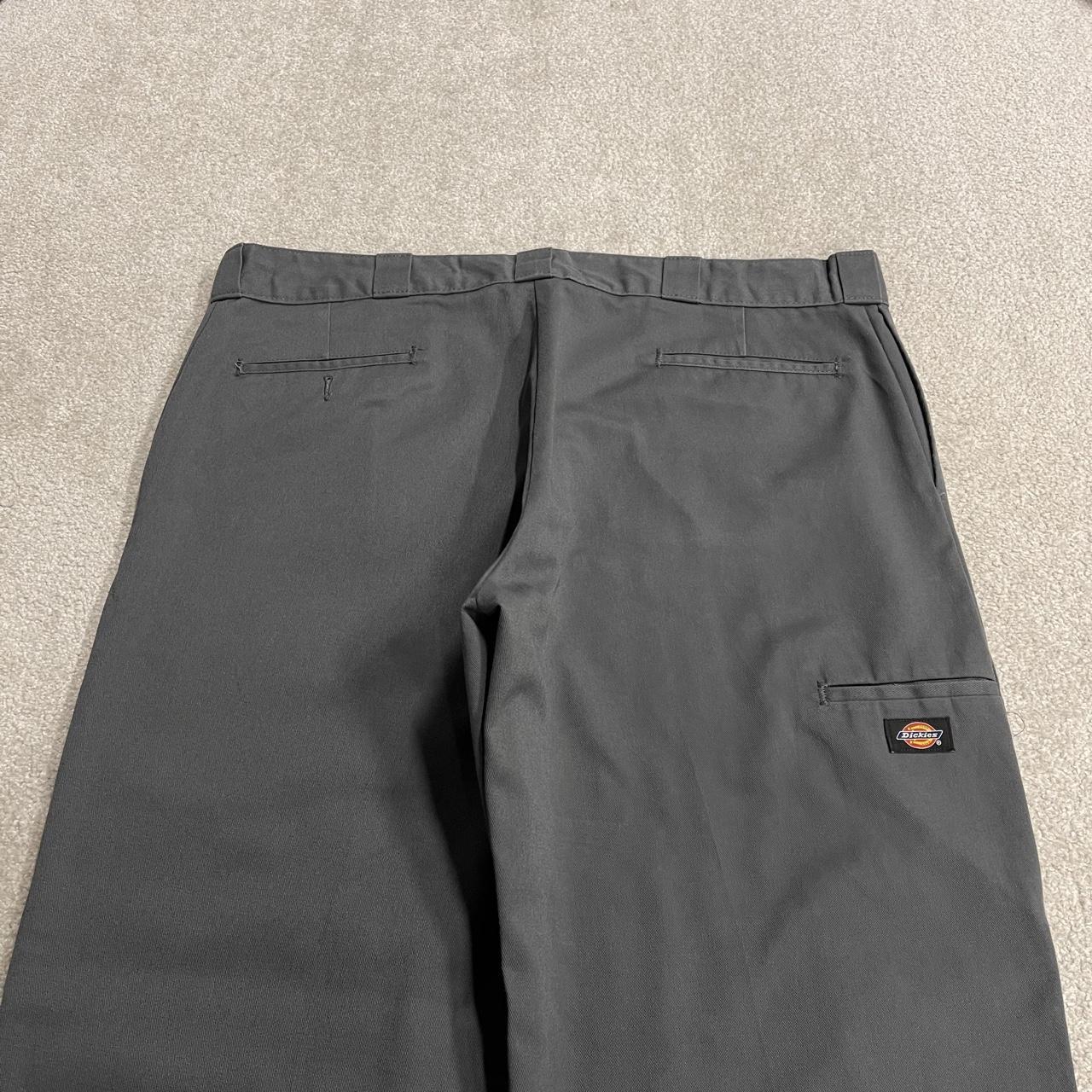 Dickies double knee pants W42L30 grey baggy Loose fit wide leg chino skate work trousers