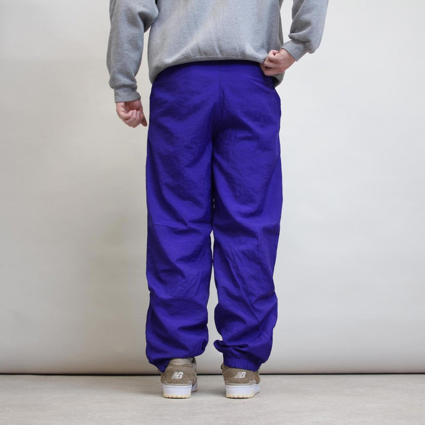 Purple Puma tracksuit bottoms S loose y2k joggers embroidered logo