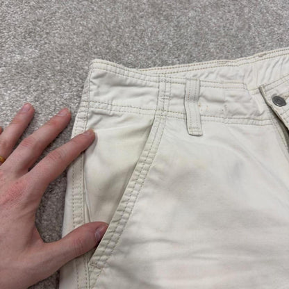 Levi’s cargo chino shorts white Y2K cargo shorts summer festival