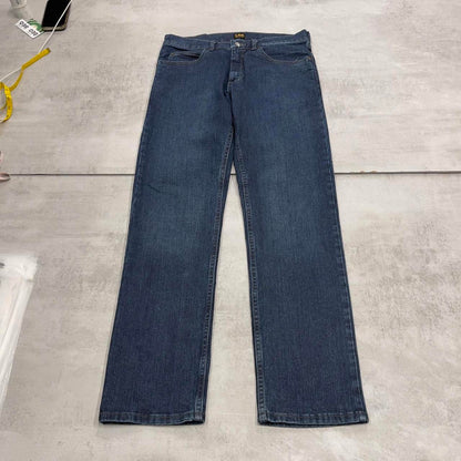 Blue Lee jeans W32L32 straight leg denim jeans waist patch