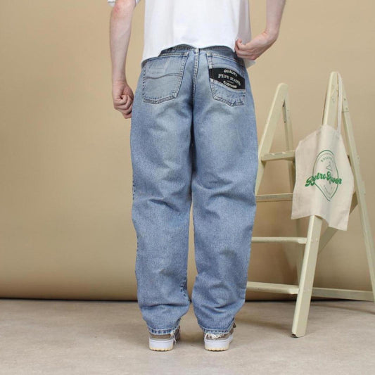 Blue embroidered Pepe Jeans W34L32 y2k style designer denim