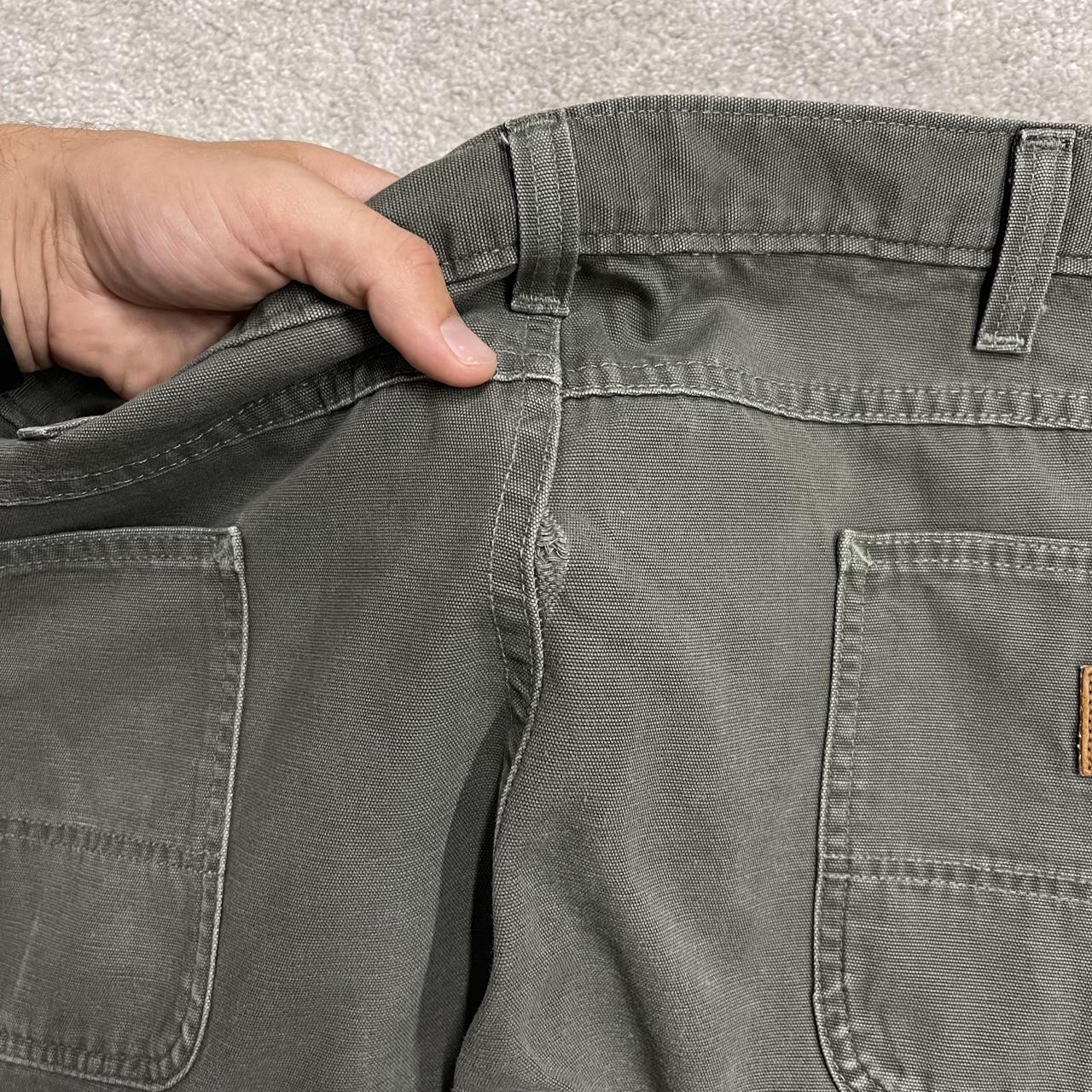 Carhartt double knee carpenter jeans Y2K green Loose fit baggy cargo utility pants wide leg
