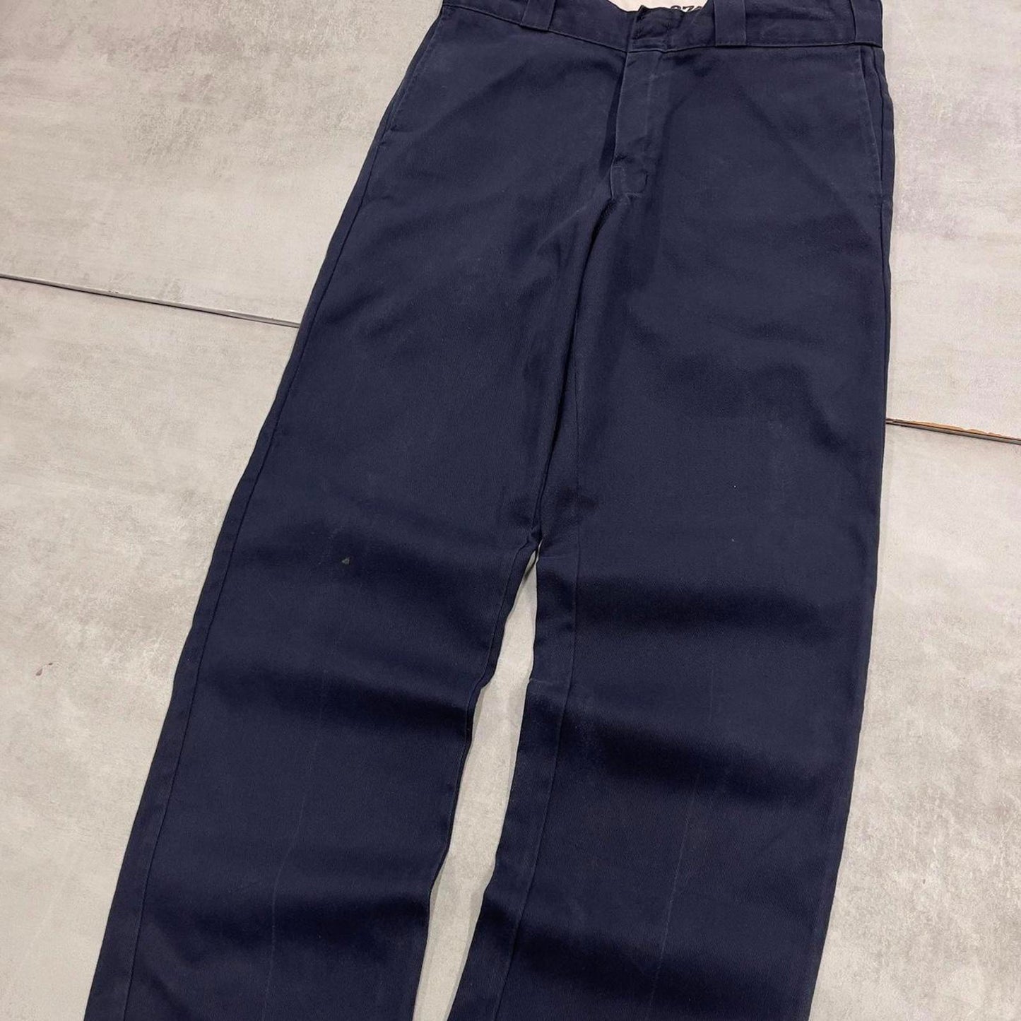 Dickies 874 Pants W32L32 navy 90s twill style chino skater trousers
