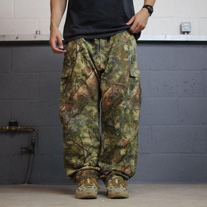 Baggy camo cargo pants y2k utility khaki King’s mountain shadow camouflage hunting wide leg cargos
