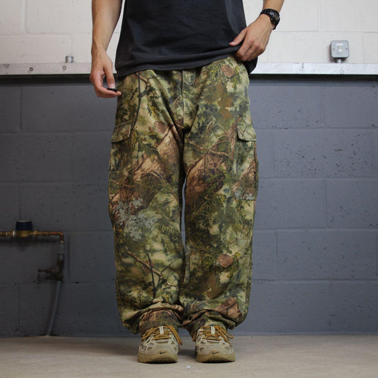 Baggy camo cargo pants y2k utility khaki King’s mountain shadow camouflage hunting wide leg cargos