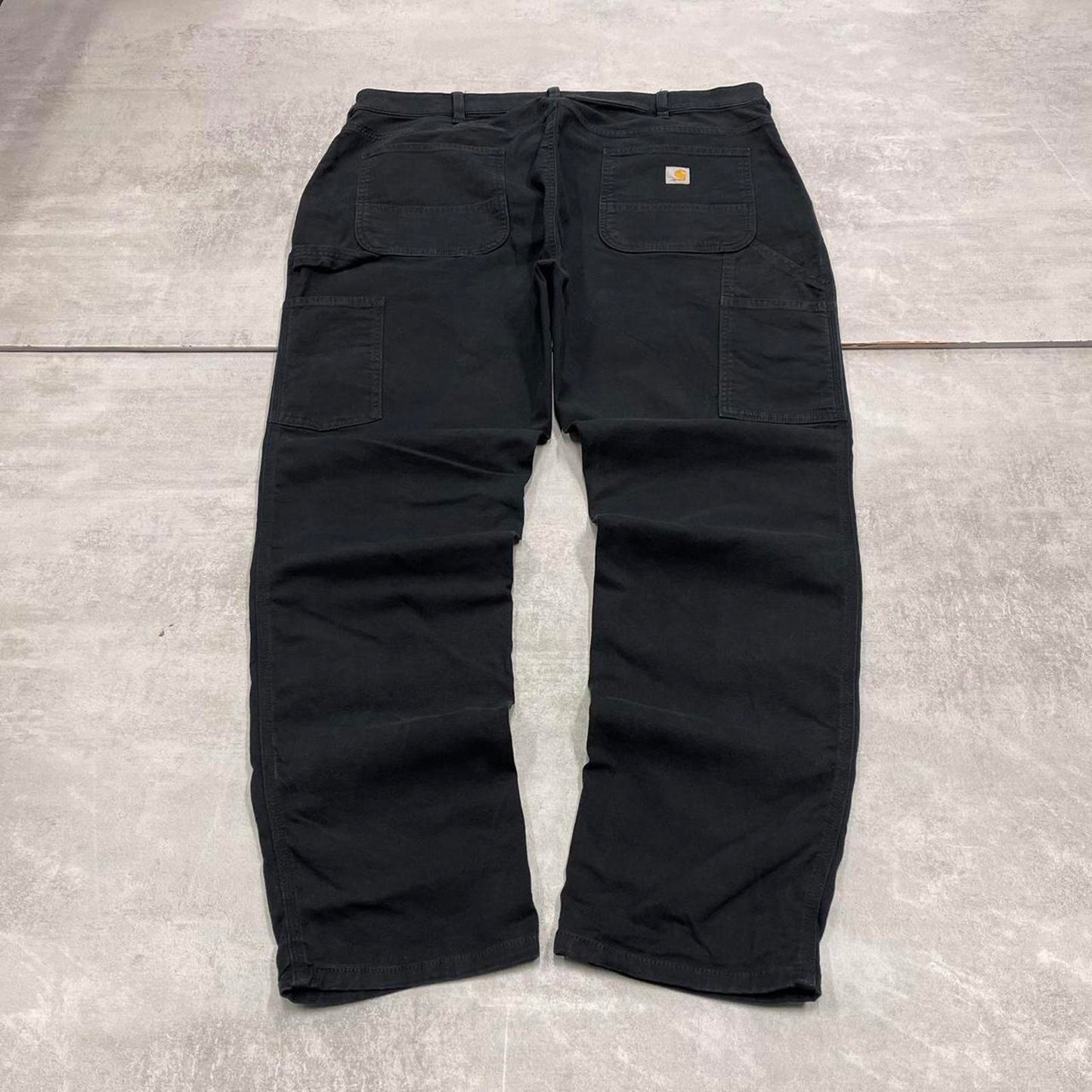 Black Carhartt carpenter jeans size 18 W40L30 women's y2k 90s style cargos