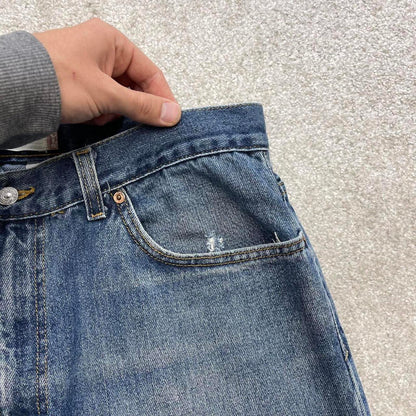 Blue Levi's 550 baggy jeans W38L30 relaxed fit denim 90s skater style pants red tab 100% cotton