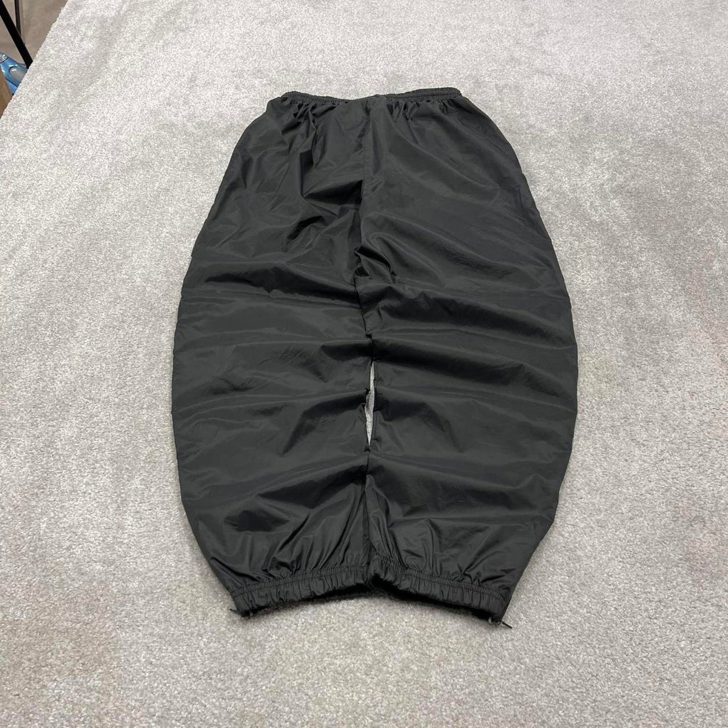 Vintage y2k Starter tracksuit bottoms black Loose embroidered track pants ankle zips