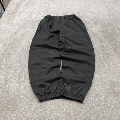 Vintage y2k Starter tracksuit bottoms black Loose embroidered track pants ankle zips