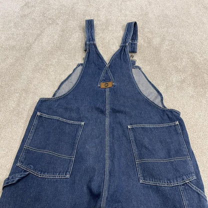 Baggy denim dungarees vintage XL overalls blue Work'n Gear workwear bib & brace farmer