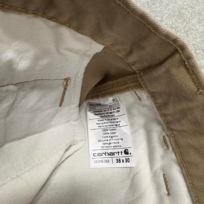 Y2K Carhartt carpenter pants khaki Loose skate style workwear cargo pants