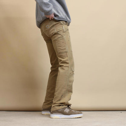 Tan Carhartt carpenter pants size 2 Tall (W29) original fit cargos