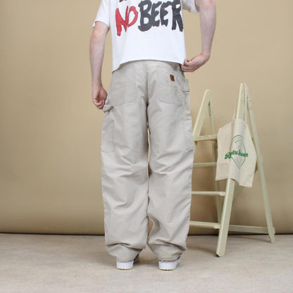 Beige Carhartt carpenter trousers W34L32 loose 90s style skater cargo pants