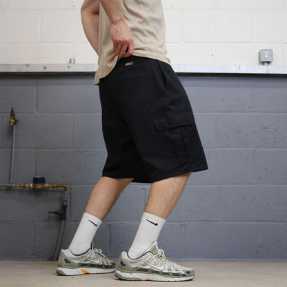 Y2K Dickies baggy cargo shorts black W40 Loose fit skater style chino