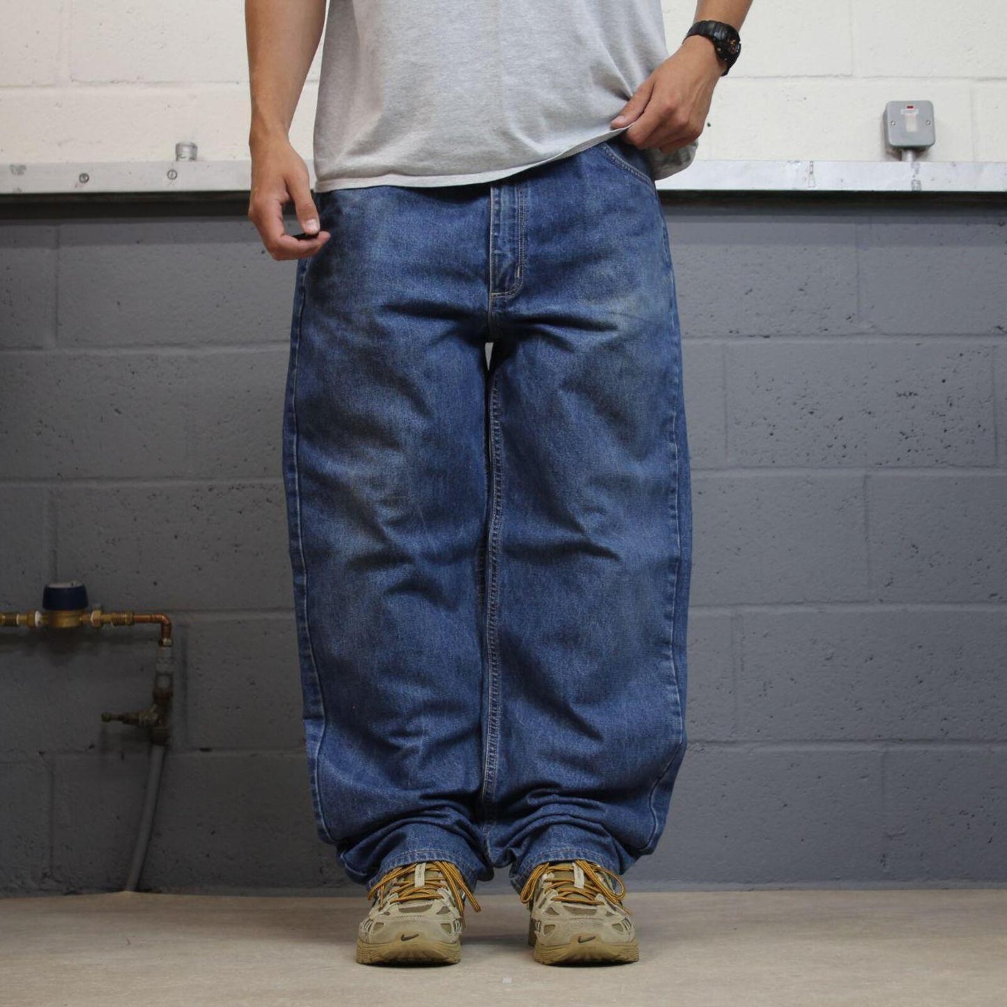 Carhartt baggy jeans y2k denim blue Loose fire resistant workwear skate pants