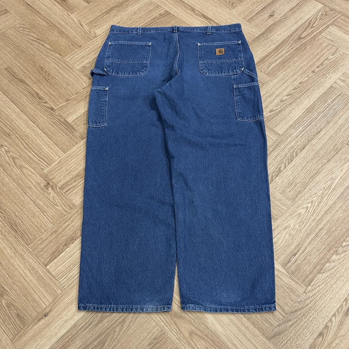 Vintage baggy carhartt carpenter jeans y2k Loose fit wide leg utility workwear cargo pants