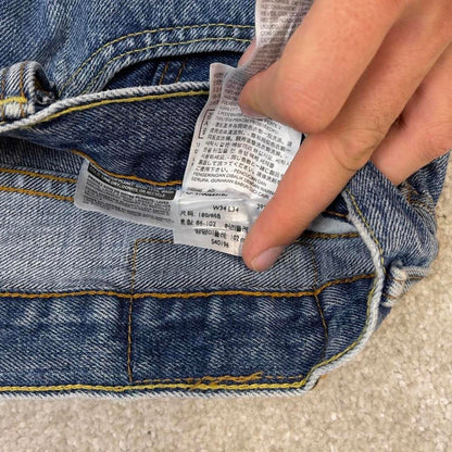 Blue Levis 505 jeans W34L34 y2k 90s style 5 pocket denim pants straight fit