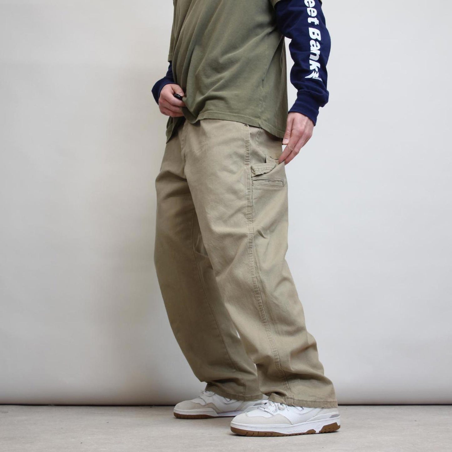 Wrangler carpenter trousers W38L30 sand beige 90s workwear skate style cargo pants
