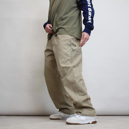 Wrangler carpenter trousers W38L30 sand beige 90s workwear skate style cargo pants
