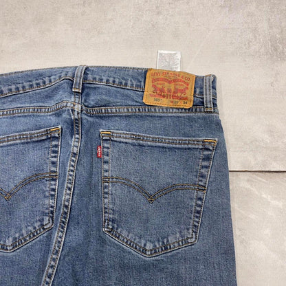 Blue Levis 505 jeans W36L34 blue loose straight leg y2k style pants red tab logo