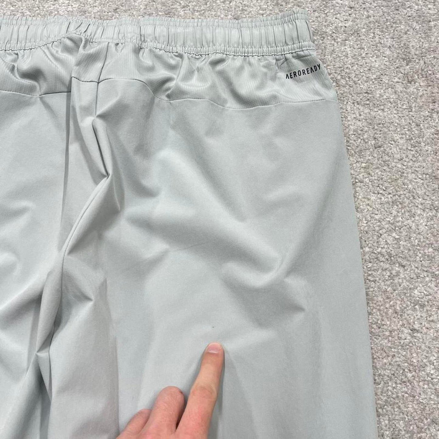 Vintage y2k Adidas tracksuit bottoms grey Loose floaty leg print logo running track pants