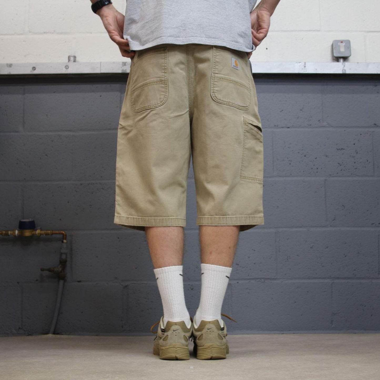 Carhartt carpenter shorts khaki Relaxed fit skater style summer work shorts
