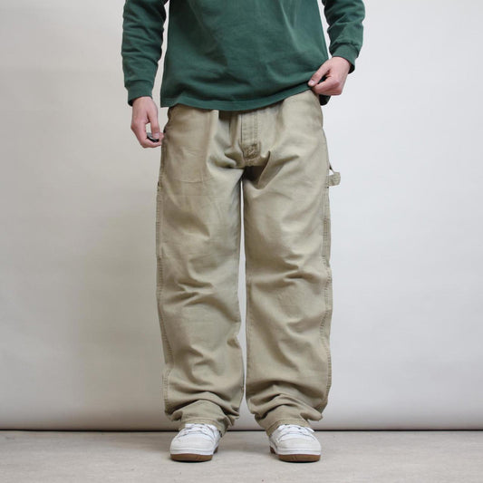 Wrangler carpenter trousers W40L34 loose canvas 90s workwear skate style cargo pants