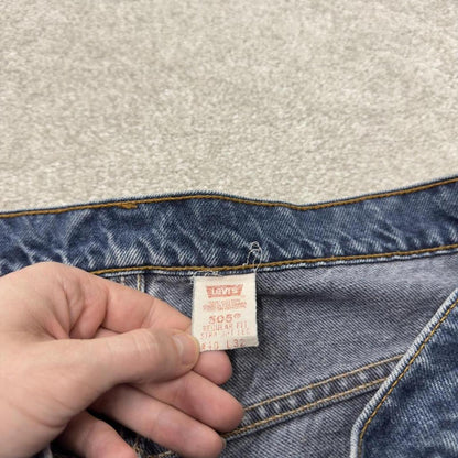 Levi’s 505 y2k straight leg jeans blue Regular fit denim pants red tab logo