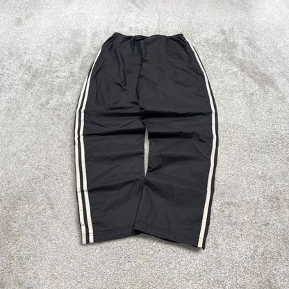 Vintage Y2K Adidas tracksuit bottoms black Side stripe design track pants