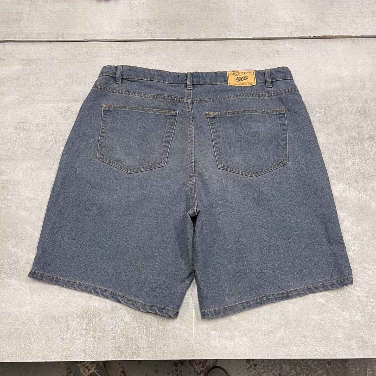 Mens blue Architect jean shorts W36