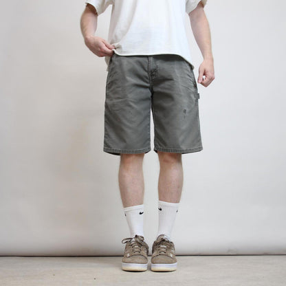 Mens Loose Dickies Carpenter Jorts W34 Green canvas denim cargo summer skate shorts