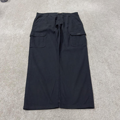 Wrangler cargo pants relaxed y2k black W36L30 Loose straight leg skater work pants