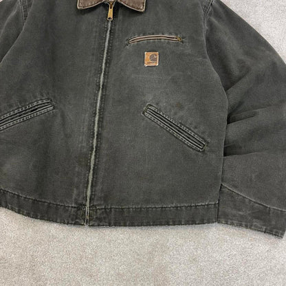 Vintage green Carhartt Detroit jacket Large technical boxy cropped fit J97MOS 90s skater style