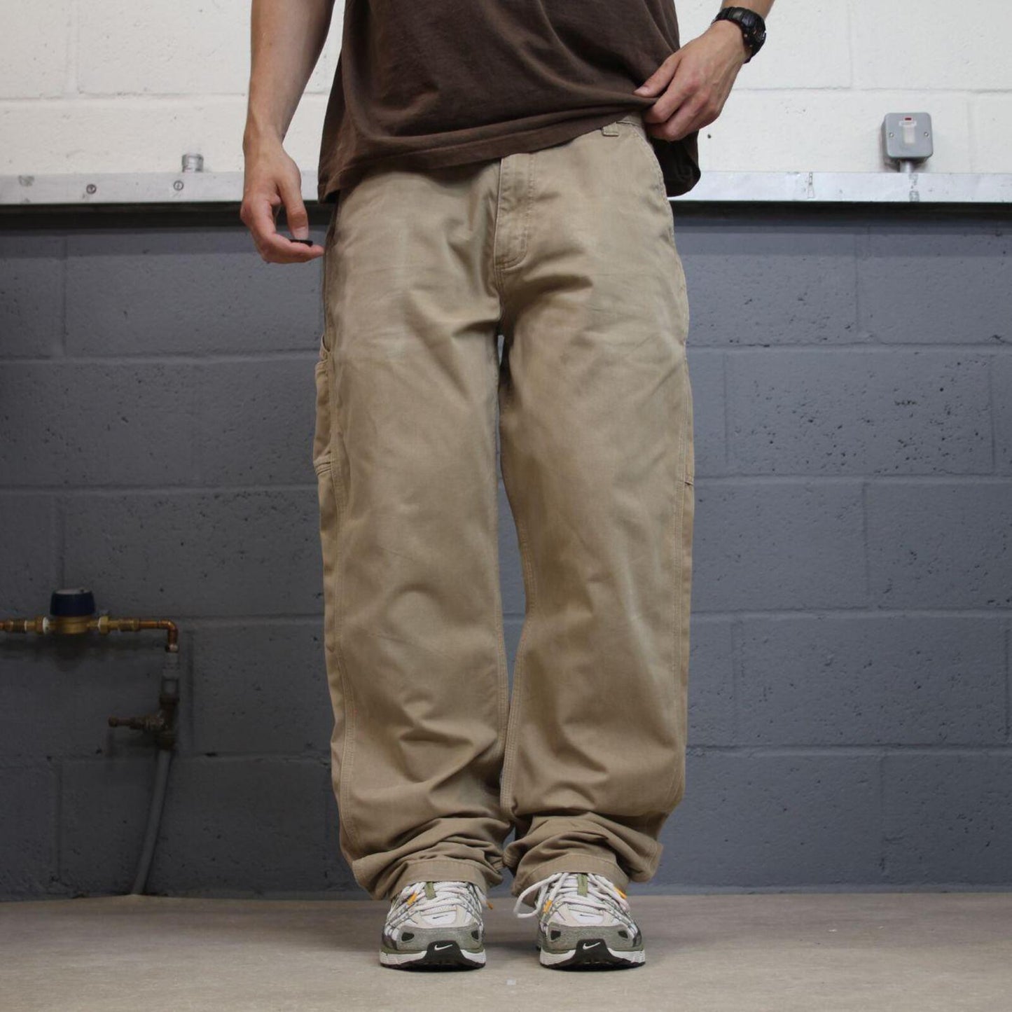 Carhartt carpenter pants relaxed khaki Loose skate style workwear Y2K cargo pants