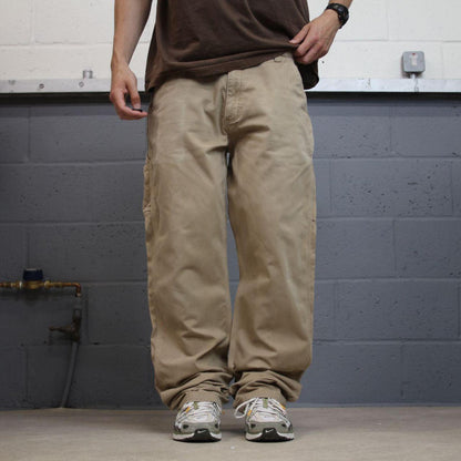 Carhartt carpenter pants relaxed khaki Loose skate style workwear Y2K cargo pants