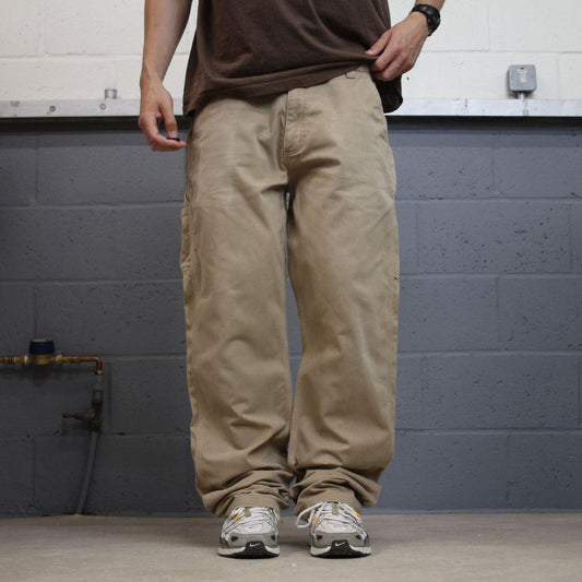 Carhartt carpenter pants relaxed khaki Loose skate style workwear Y2K cargo pants