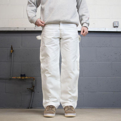 Dickies y2k carpenter pants white painters cargos W32L30 skater style workwear