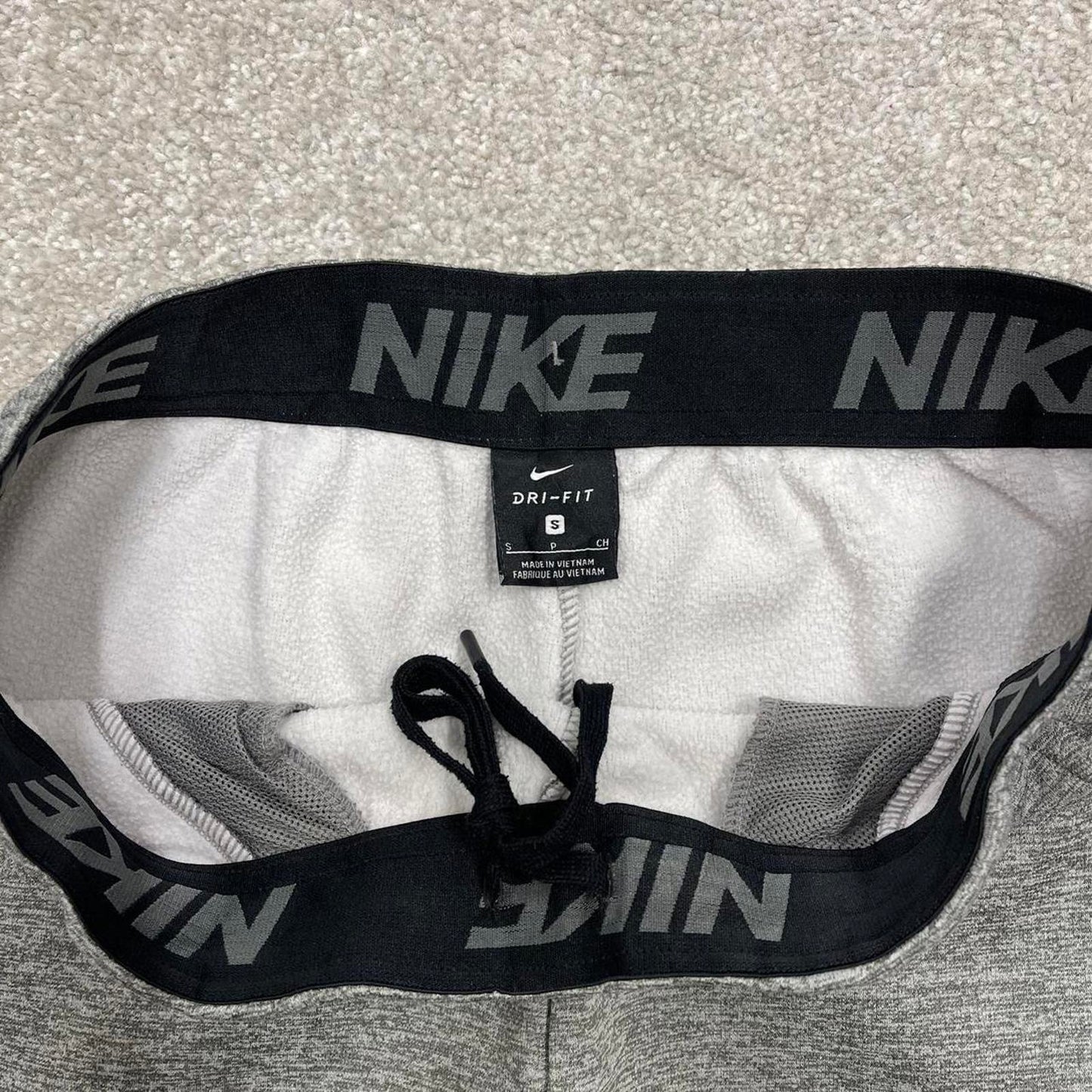 Vintage y2k Nike sweatpants dri-fit grey swoosh logo gym jogger tracksuit bottoms