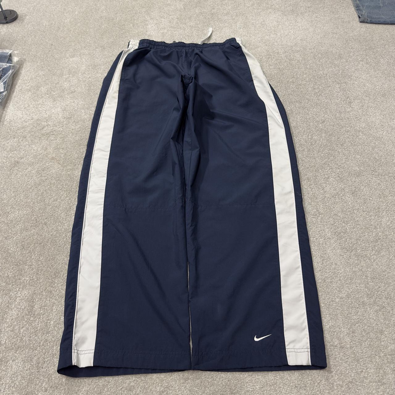 Y2K Nike baggy tracksuit bottoms navy XXL Wide leg