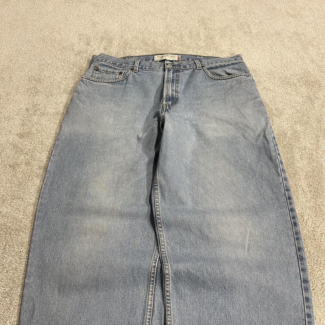 Levi's 560 baggy jeans y2k blue Wide leg comfort fit denim pants red tab logo