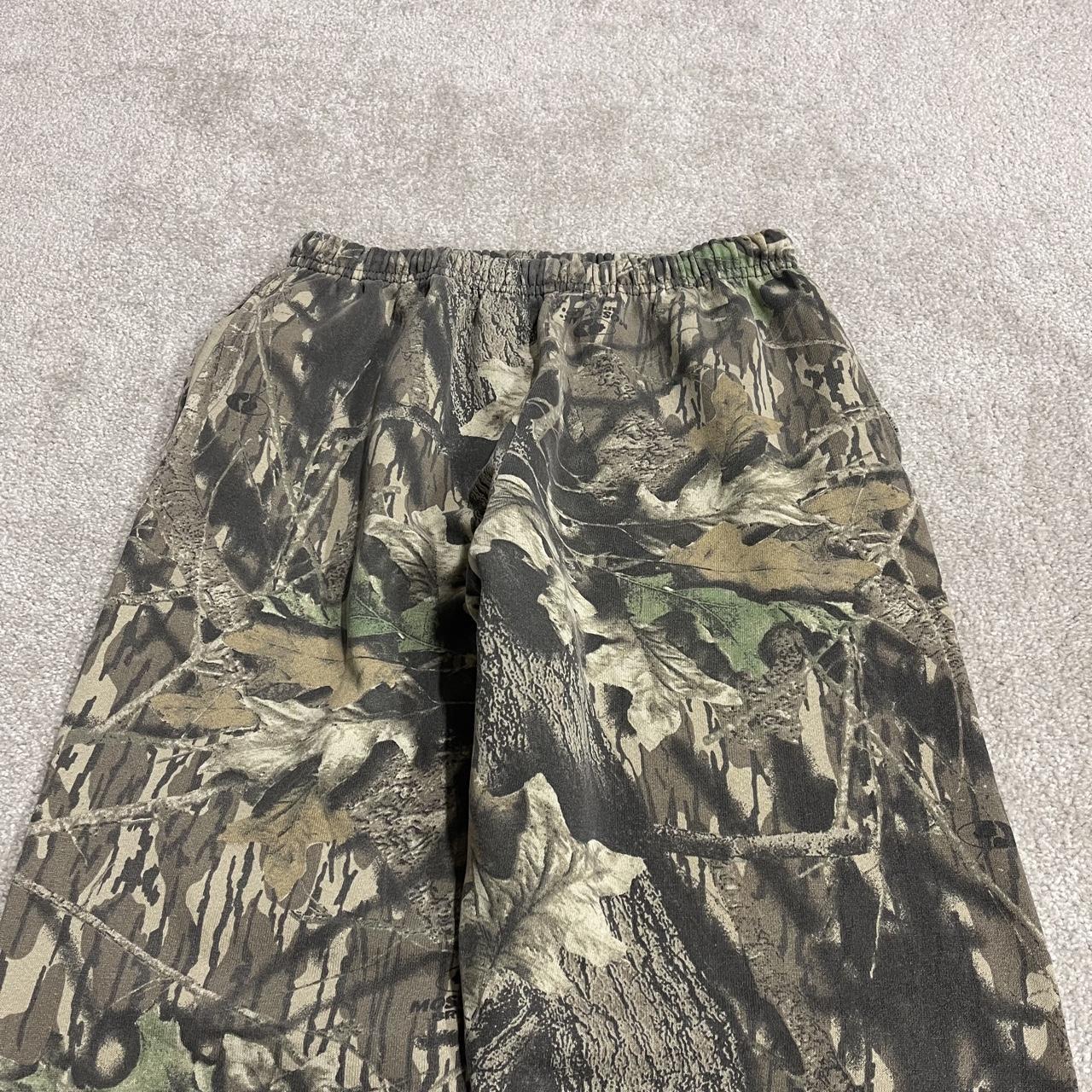 Jerzees Realtree camo joggers y2k khaki L Camouflage sweatpants, elasticated & drawstring waist