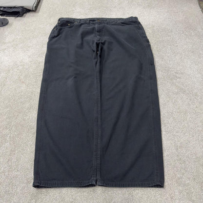 Carhartt baggy carpenter jeans wide leg black Loose canvasy skate style cargo work pants