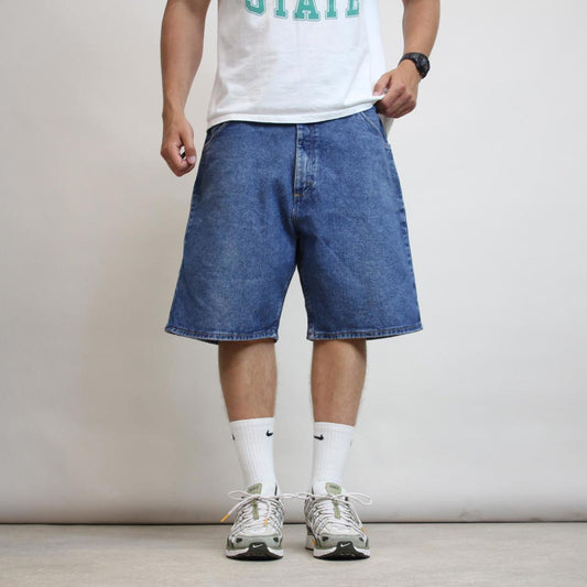 Mens baggy Wrangler denim shorts W38